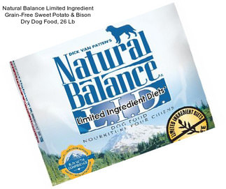 Natural Balance Limited Ingredient Grain-Free Sweet Potato & Bison Dry Dog Food, 26 Lb