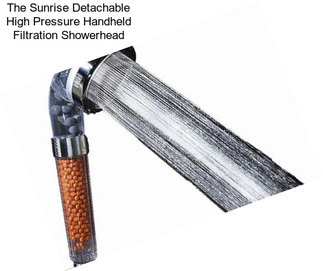 The Sunrise Detachable High Pressure Handheld Filtration Showerhead