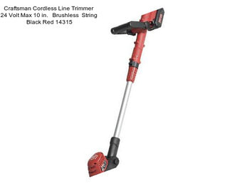 Craftsman Cordless Line Trimmer 24 Volt Max 10 in.   Brushless  String  Black Red 14315