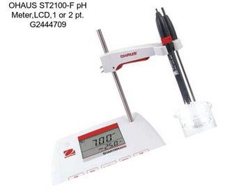 OHAUS ST2100-F pH Meter,LCD,1 or 2 pt. G2444709