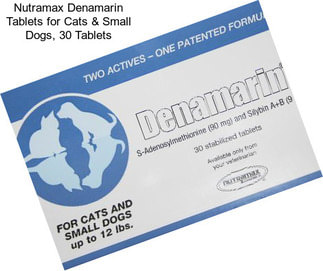 Nutramax Denamarin Tablets for Cats & Small Dogs, 30 Tablets