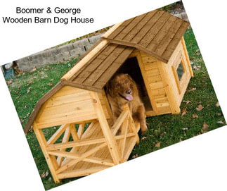 Boomer & George Wooden Barn Dog House