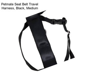 Petmate Seat Belt Travel Harness, Black, Medium