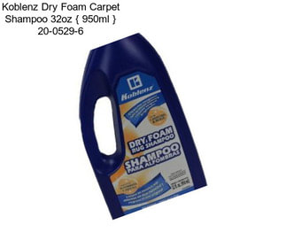 Koblenz Dry Foam Carpet Shampoo 32oz { 950ml } 20-0529-6