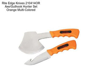 Rite Edge Knives 210414OR Axe/Guthook Hunter Set Orange Multi-Colored