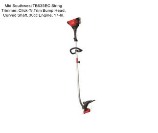 Mtd Southwest TB635EC String Trimmer, Click-\'N Trim Bump Head, Curved Shaft, 30cc Engine, 17-In.