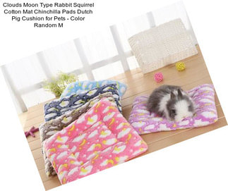 Clouds Moon Type Rabbit Squirrel Cotton Mat Chinchilla Pads Dutch Pig Cushion for Pets - Color Random M