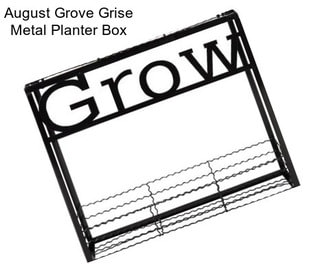 August Grove Grise Metal Planter Box