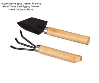 Akoyovwerve 2pcs Garden Planting Hand Tools Set Digging Trowel Hand Cultivator Rake