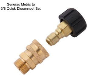 Generac Metric to 3/8\