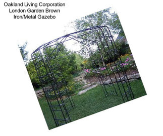 Oakland Living Corporation London Garden Brown Iron/Metal Gazebo