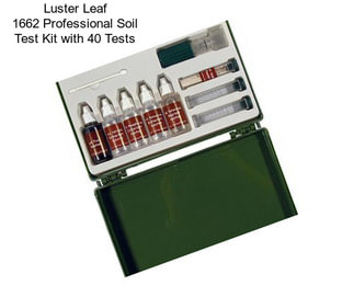 Luster Leaf 1662 Professional Soil Test Kit with 40 Tests