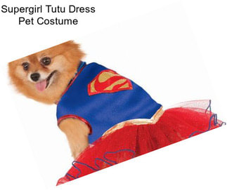 Supergirl Tutu Dress Pet Costume