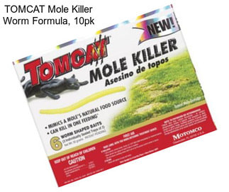 TOMCAT Mole Killer Worm Formula, 10pk