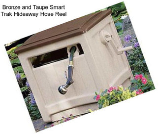 Bronze and Taupe Smart Trak Hideaway Hose Reel