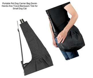 Portable Pet Dog Carrier Bag Denim Hands-free Travel Backpack Tote for Small Dog Cat