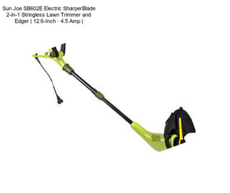 Sun Joe SB602E Electric SharperBlade 2-in-1 Stringless Lawn Trimmer and Edger | 12.6-Inch · 4.5 Amp |