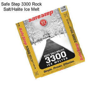 Safe Step 3300 Rock Salt/Halite Ice Melt