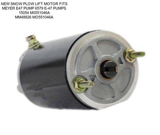 NEW SNOW PLOW LIFT MOTOR FITS MEYER E47 PUMP 6579 E-47 PUMPS 15054 M0551046A MM48826 MO551046A