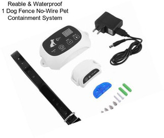 Reable & Waterproof 1 Dog Fence No-Wire Pet Containment System