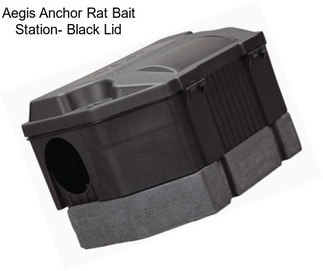 Aegis Anchor Rat Bait Station- Black Lid