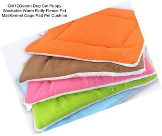 Girl12Queen Dog Cat Puppy Washable Warm Fluffy Fleece Pet Mat Kennel Cage Pad Pet Cushion