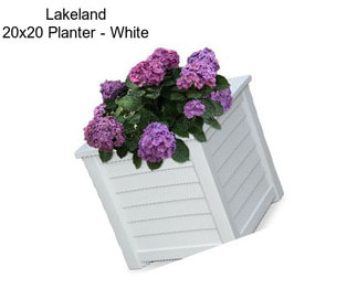 Lakeland 20x20 Planter - White