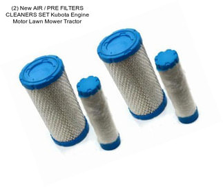 (2) New AIR / PRE FILTERS CLEANERS SET Kubota Engine Motor Lawn Mower Tractor
