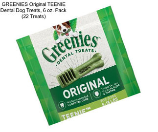 GREENIES Original TEENIE Dental Dog Treats, 6 oz. Pack (22 Treats)