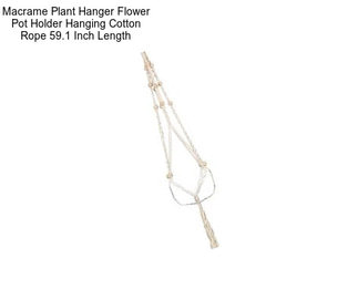 Macrame Plant Hanger Flower Pot Holder Hanging Cotton Rope 59.1 Inch Length