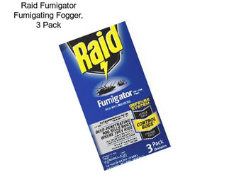 Raid Fumigator Fumigating Fogger, 3 Pack