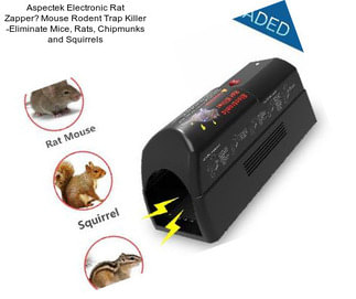 Aspectek Electronic Rat Zapper丨Mouse Rodent Trap Killer -Eliminate Mice, Rats, Chipmunks and Squirrels