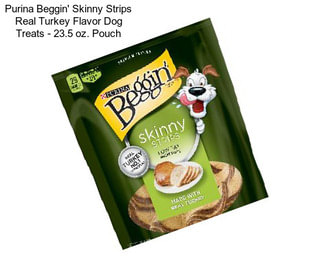 Purina Beggin\' Skinny Strips Real Turkey Flavor Dog Treats - 23.5 oz. Pouch