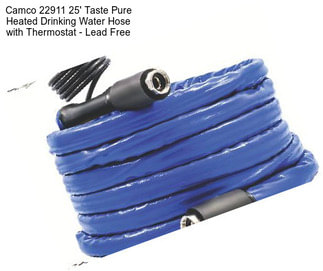 Camco 22911 25\' Taste Pure Heated Drinking Water Hose with Thermostat - Lead Free