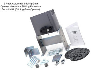 2 Pack Automatic Sliding Gate Opener Hardware Sliding Driveway Security Kit (Sliding Gate Opener)