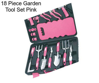 18 Piece Garden Tool Set Pink