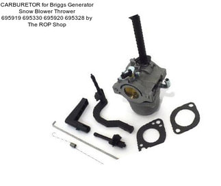 CARBURETOR for Briggs Generator Snow Blower Thrower 695919 695330 695920 695328 by The ROP Shop