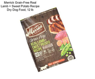 Merrick Grain-Free Real Lamb + Sweet Potato Recipe Dry Dog Food, 12 lb