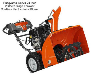 Husqvarna ST224 24 Inch 208cc 2 Stage Thrower Cordless Electric Snow Blower