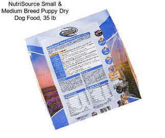 NutriSource Small & Medium Breed Puppy Dry Dog Food, 35 lb