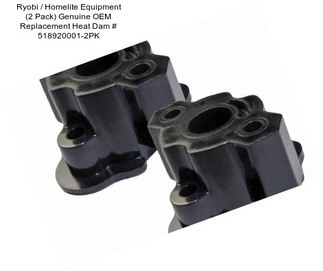 Ryobi / Homelite Equipment (2 Pack) Genuine OEM Replacement Heat Dam # 518920001-2PK