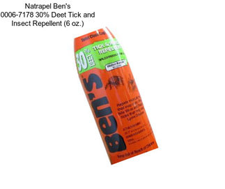 Natrapel Ben\'s 0006-7178 30% Deet Tick and Insect Repellent (6 oz.)