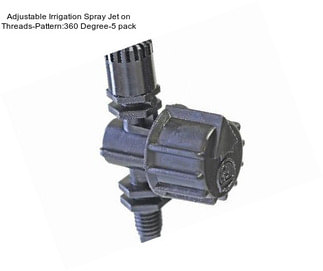 Adjustable Irrigation Spray Jet on Threads-Pattern:360 Degree-5 pack