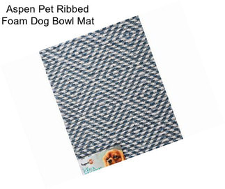 Aspen Pet Ribbed Foam Dog Bowl Mat