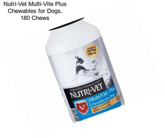 Nutri-Vet Multi-Vite Plus Chewables for Dogs, 180 Chews