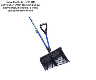 Snow Joe SJ-SHLV01-RM Shovelution Strain-Reducing Snow Shovel (Refurbished) | 18-Inch | Spring Assisted Handle