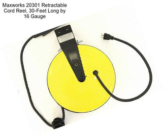 Maxworks 20301 Retractable Cord Reel, 30-Feet Long by 16 Gauge