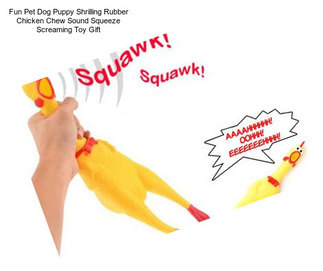 Fun Pet Dog Puppy Shrilling Rubber Chicken Chew Sound Squeeze Screaming Toy Gift