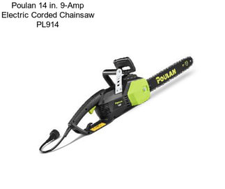 Poulan 14 in. 9-Amp Electric Corded Chainsaw PL914