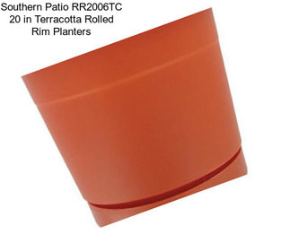 Southern Patio RR2006TC 20 in Terracotta Rolled Rim Planters